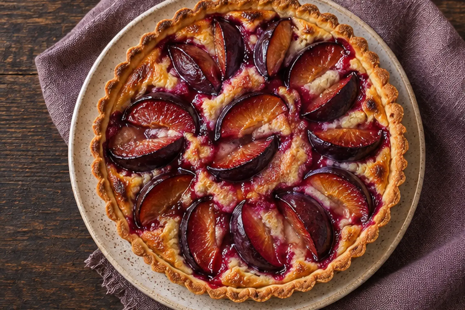 Tarte aux prunes