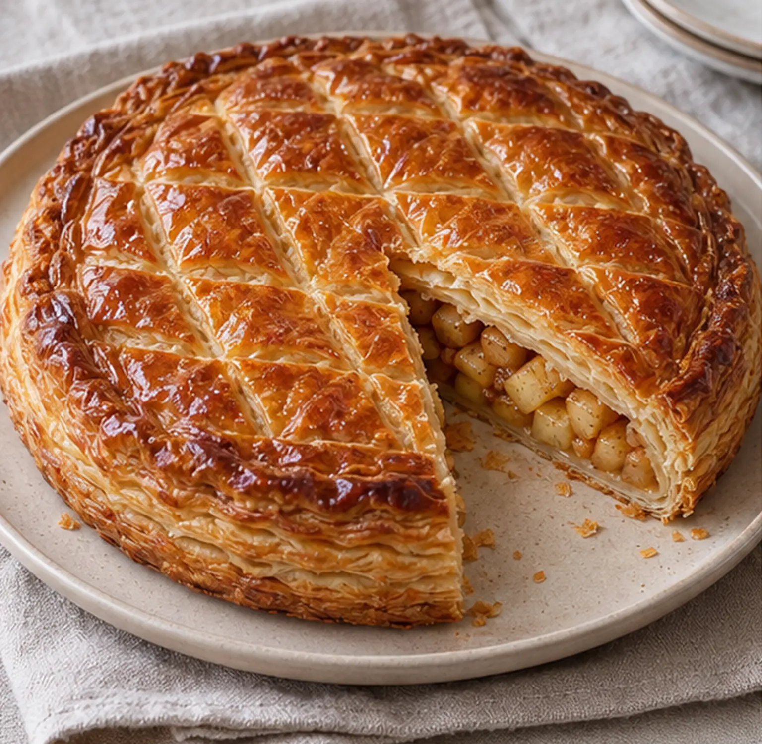 Galette des rois pomme-cannelle