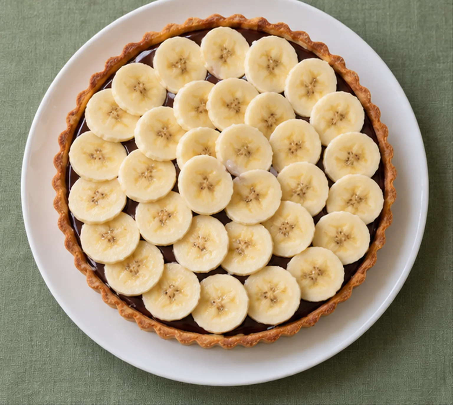 Tarte banane-chocolat
