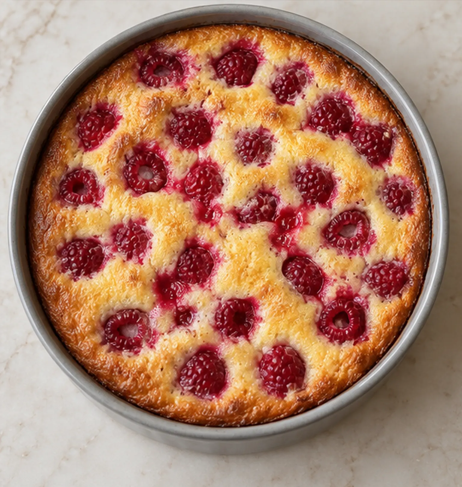 Clafoutis aux framboises