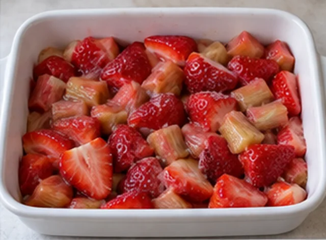 Réunir sans écraser : Fruits enrobés et répartis.