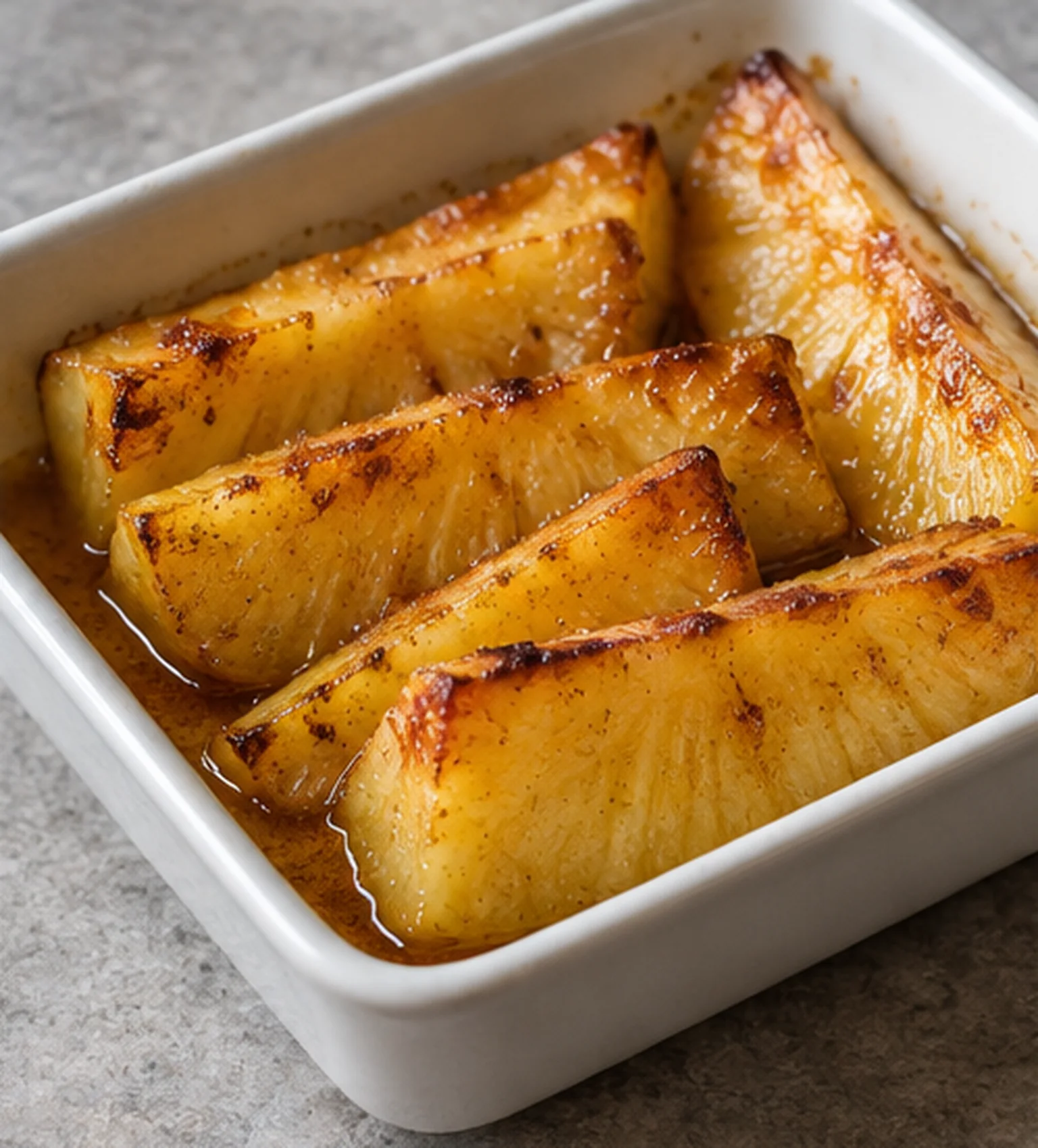 Ananas rôti aux épices