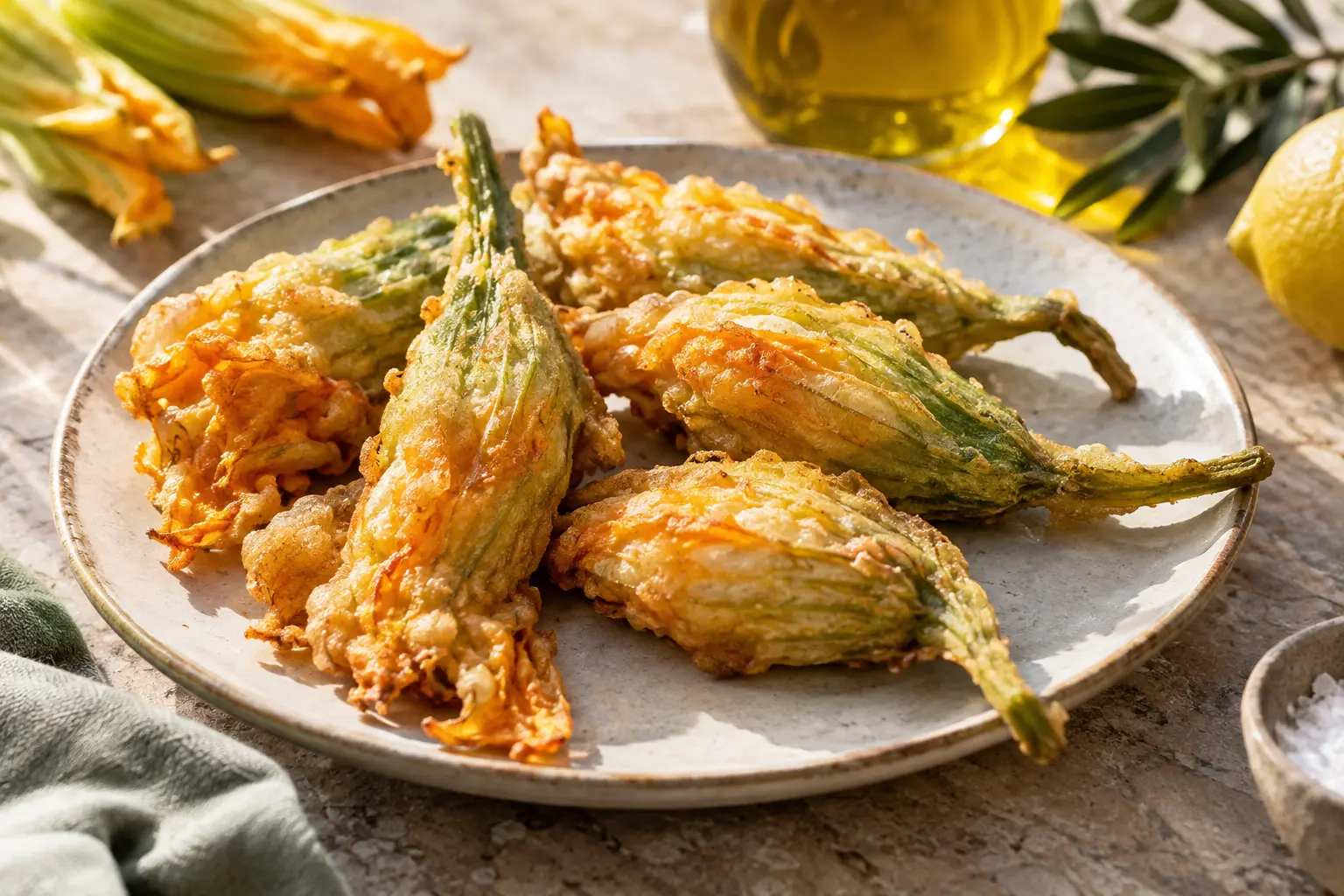 Beignets de fleurs de courge