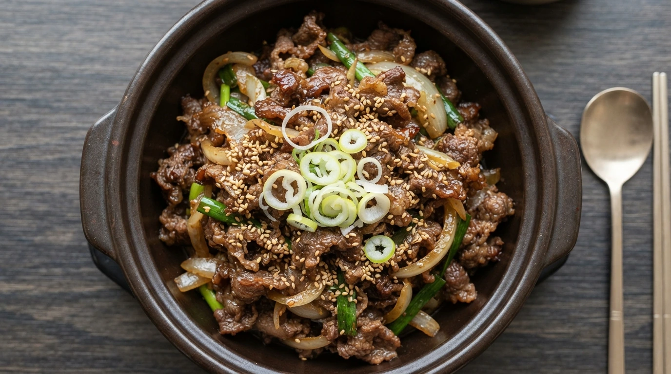 Bœuf coréen mariné et grillé