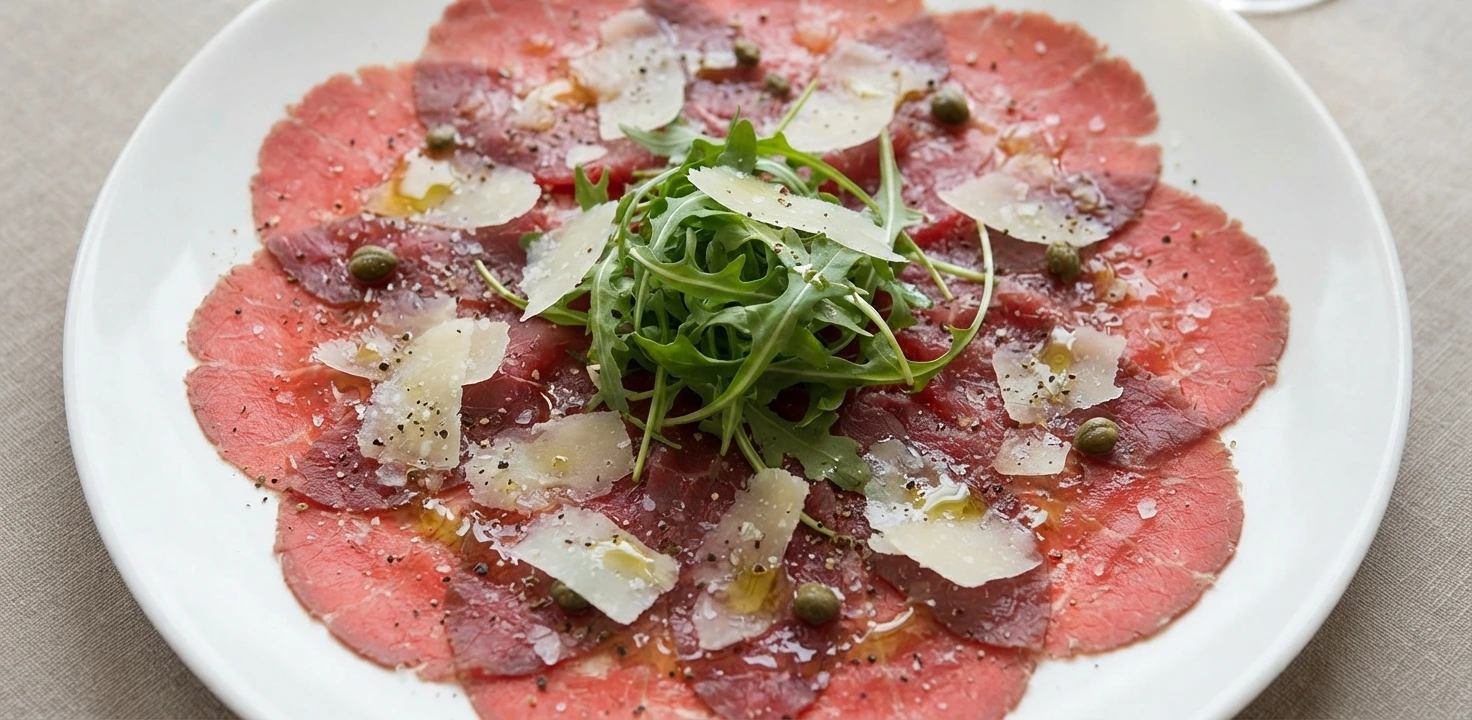Carpaccio de bœuf au parmesan