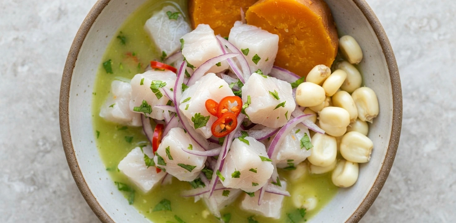 Ceviche péruvien de poisson
