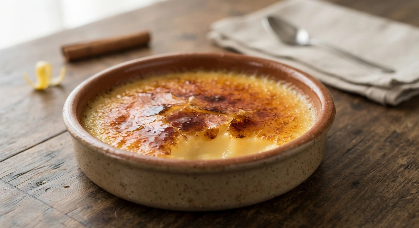 Crème catalane — photographie du plat