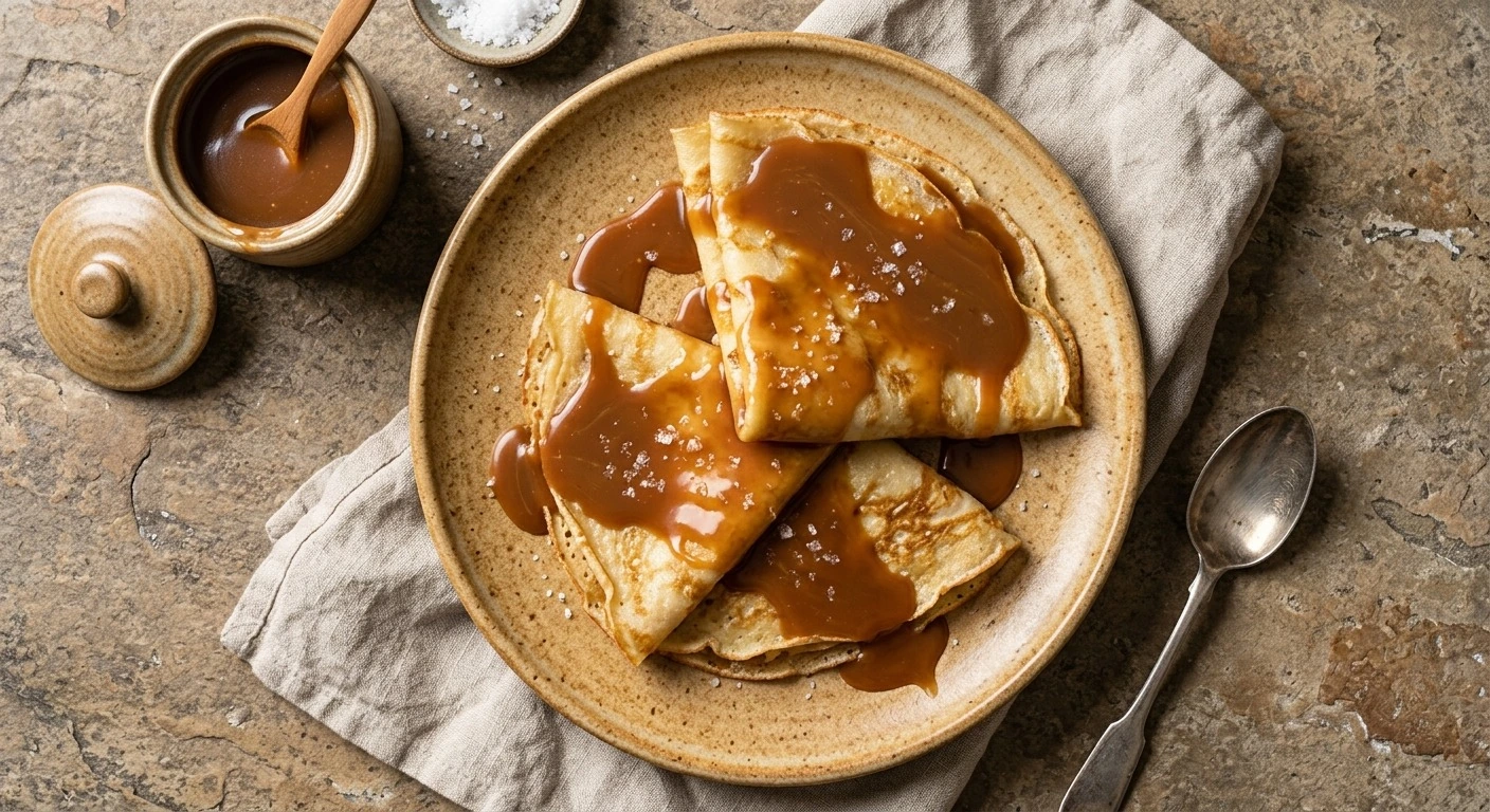 Crêpes au caramel au beurre salé