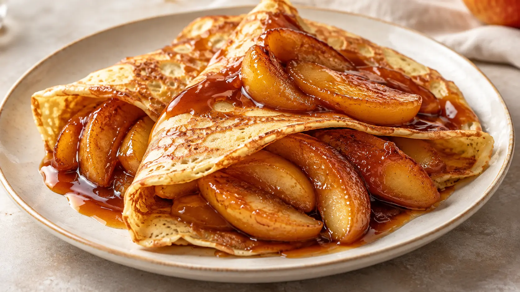 Crêpes façon tarte Tatin