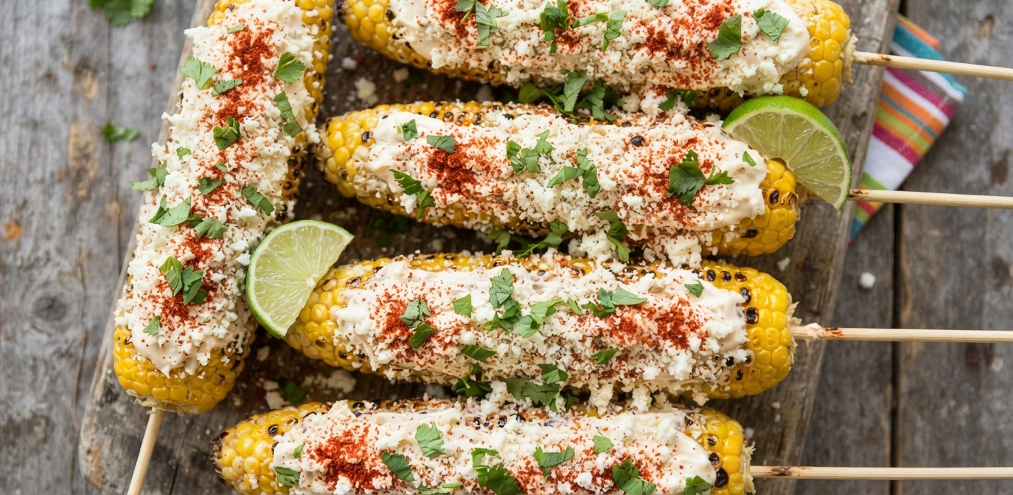 Maïs grillé à la mexicaine