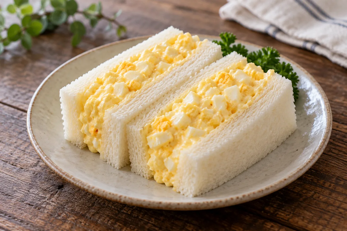 Tamago sando japonais aux œufs