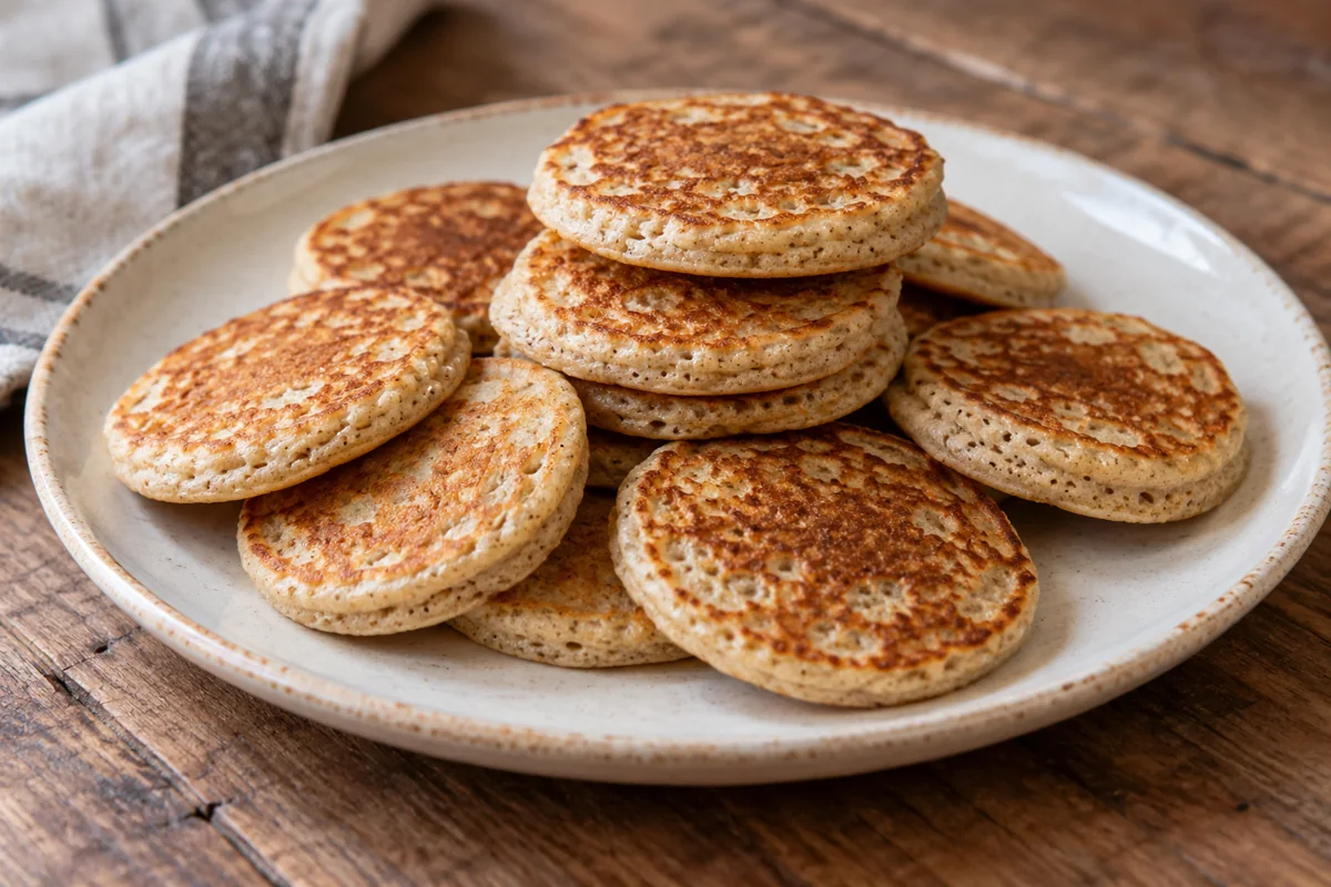 Blinis au sarrasin et levure de boulanger