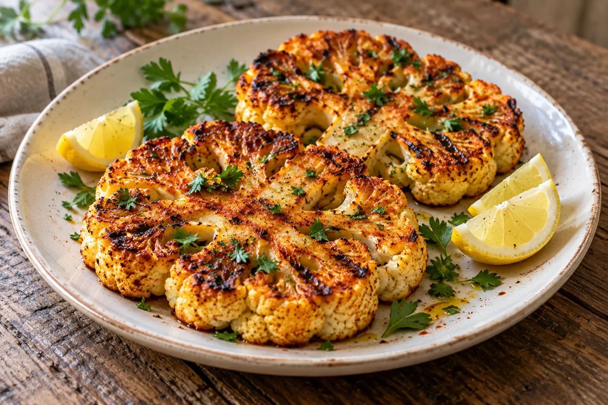 Chou-fleur grillé au paprika