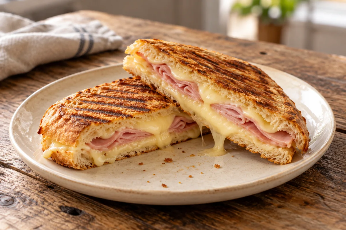 Panini au jambon et comté