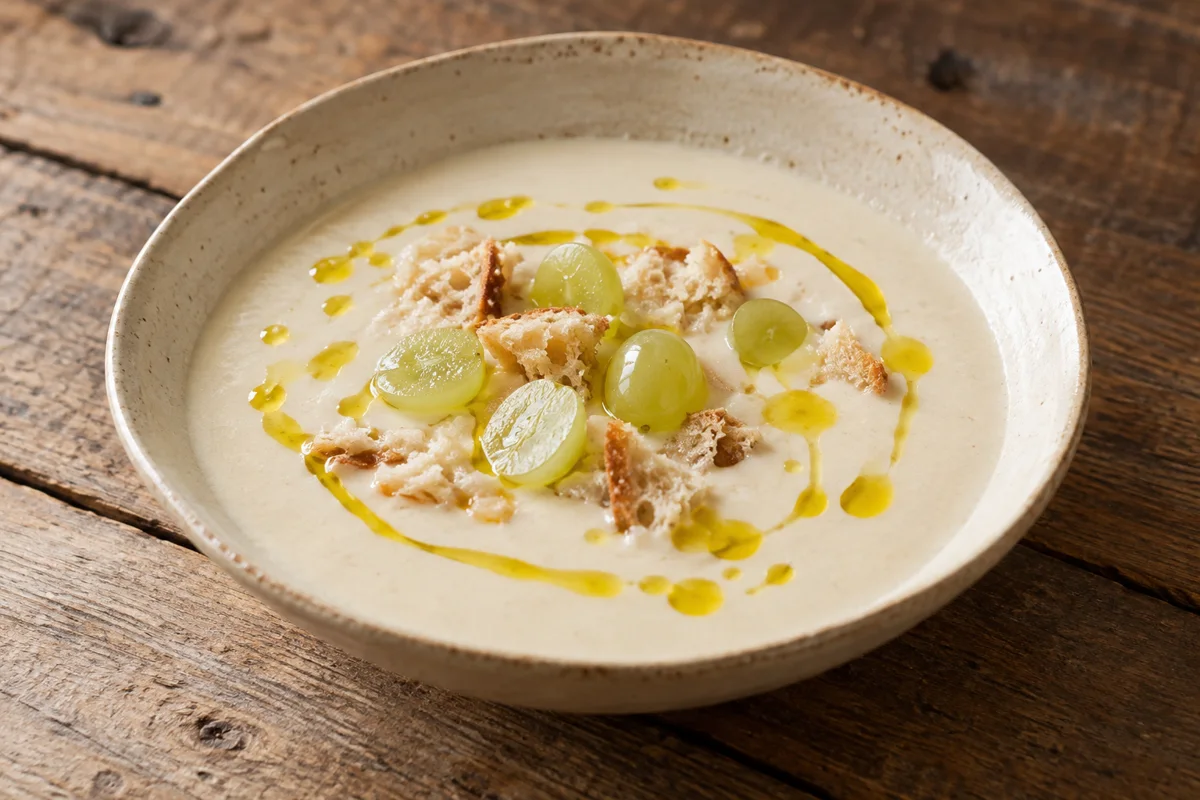 Ajo blanco aux raisins