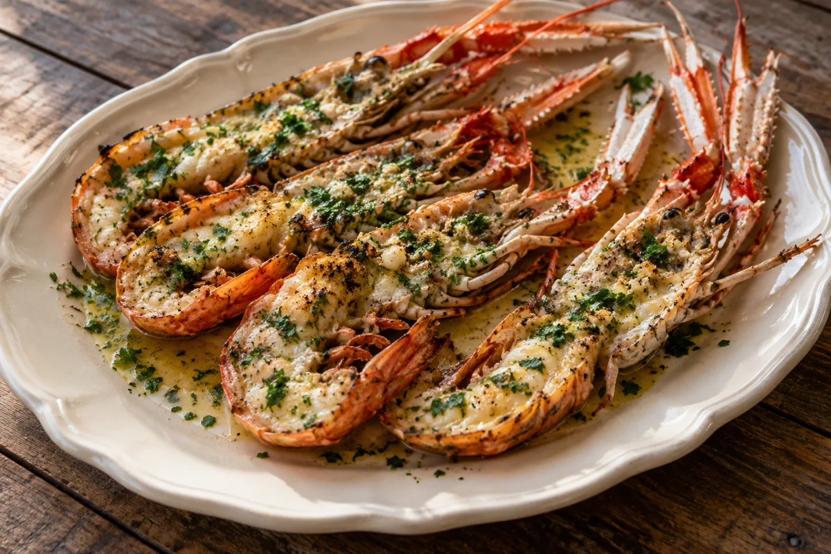 Langoustines rôties au beurre citronné
