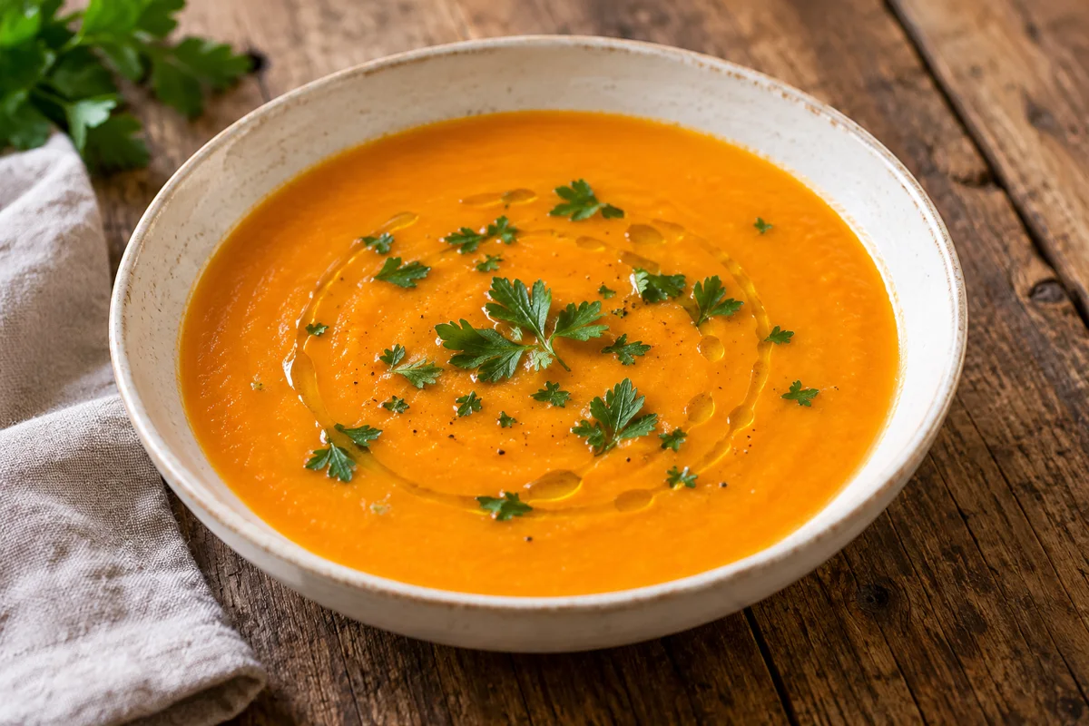 Soupe froide de carotte à l’orange