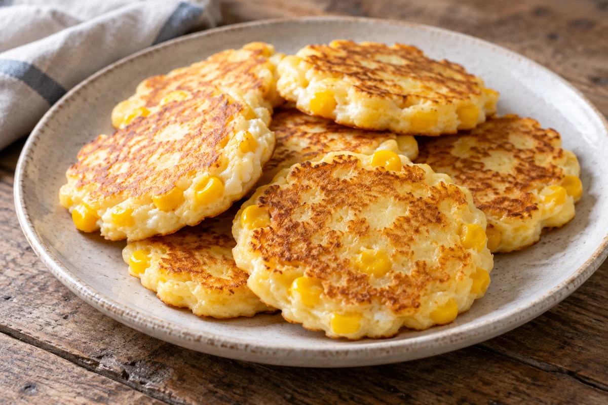 Blinis au maïs et au fromage frais