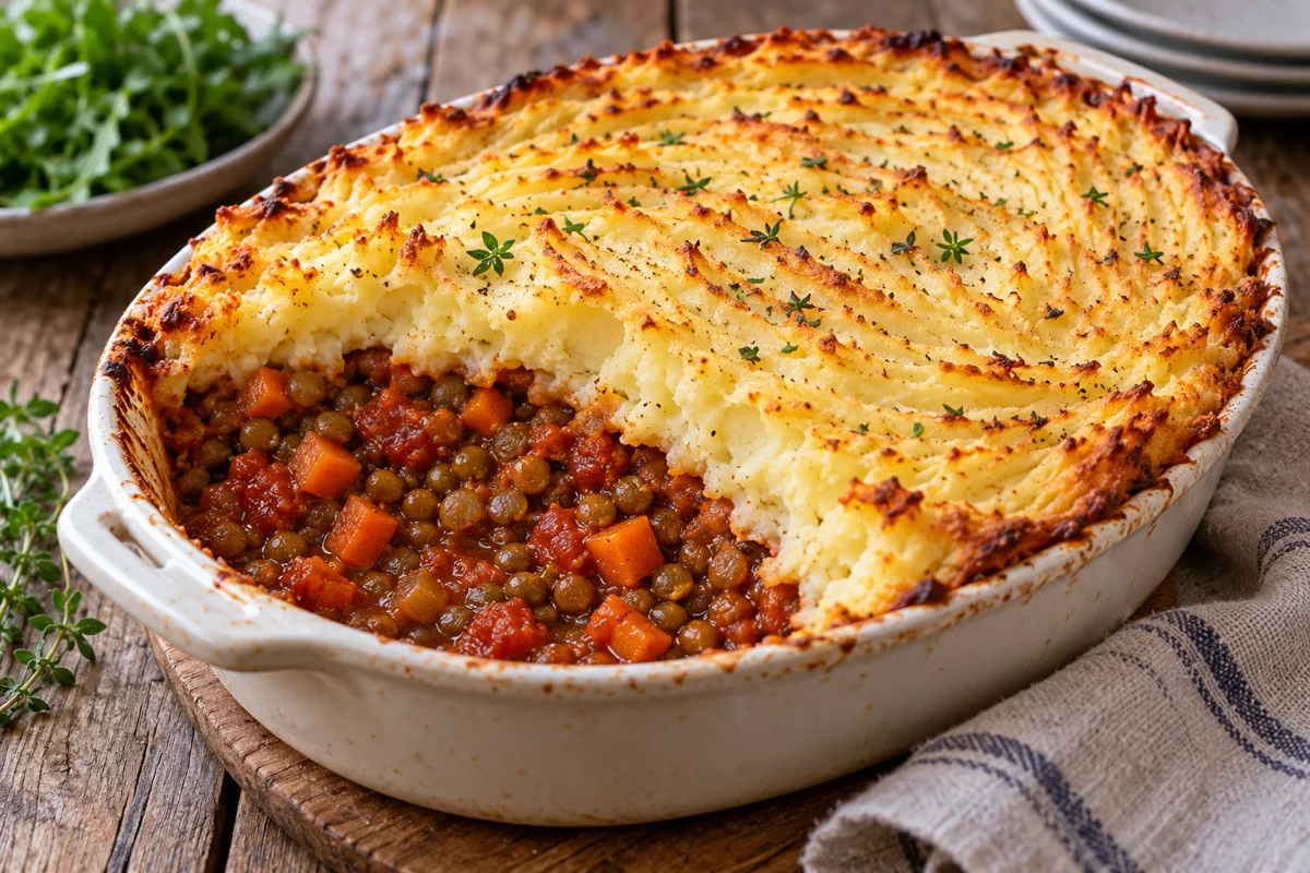 Hachis de lentilles aux carottes