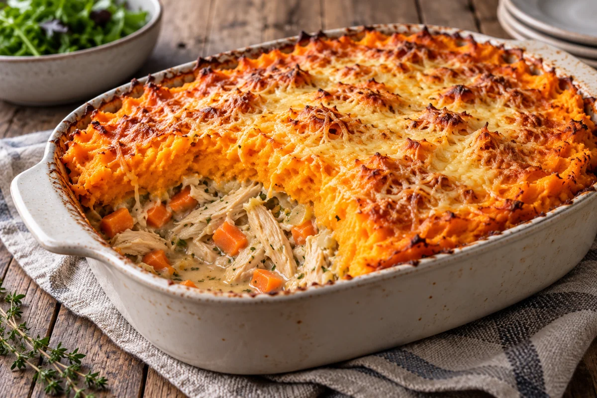 Hachis de poulet à la patate douce