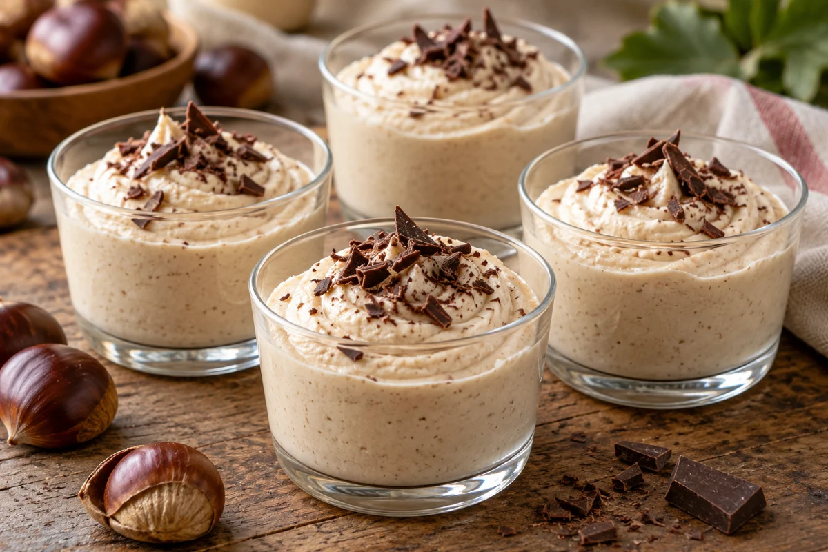 Mousse aux marrons et à la vanille