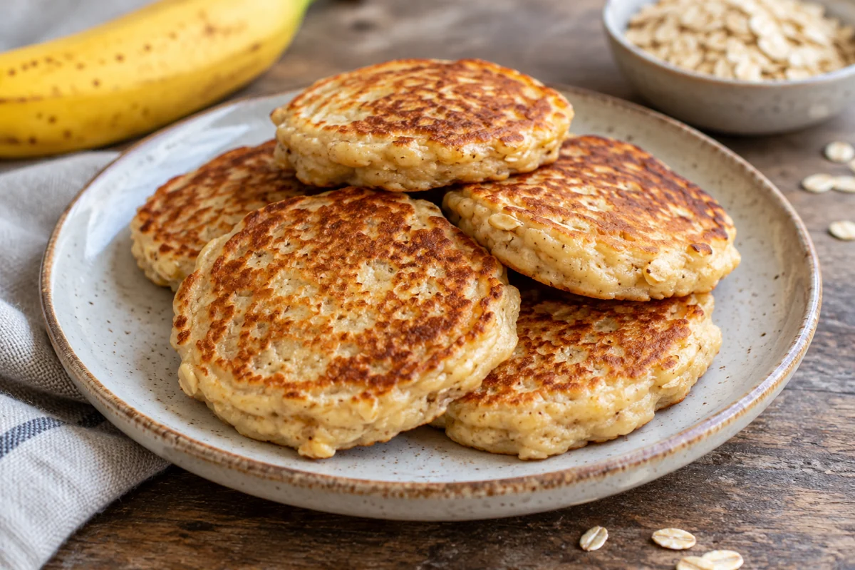 Pancakes à la banane et à l’avoine