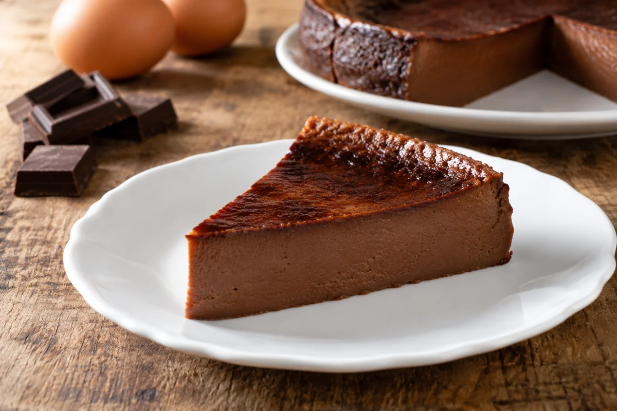 Flan pâtissier au chocolat sans pâte