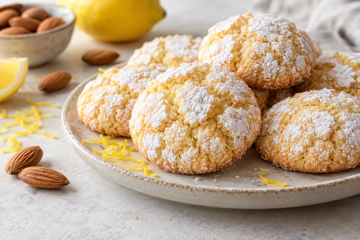 Macarons italiens amaretti au citron