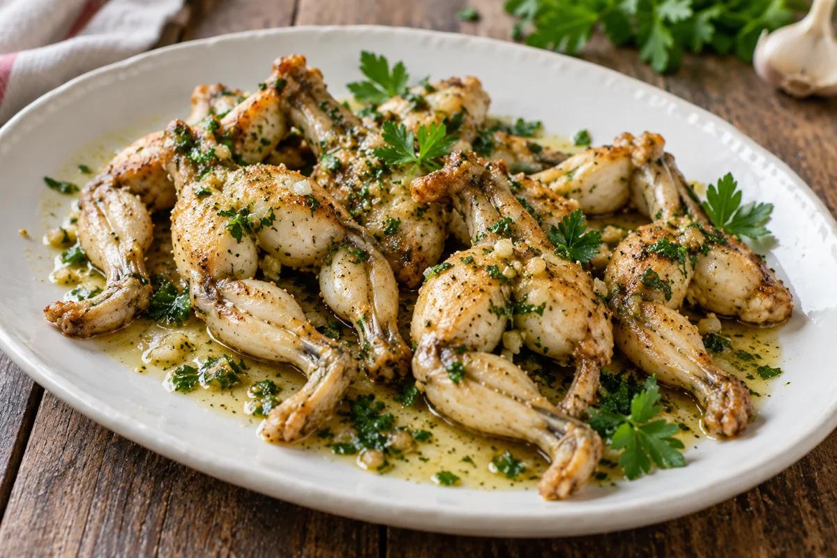 Cuisses de grenouilles à l’ail et au persil