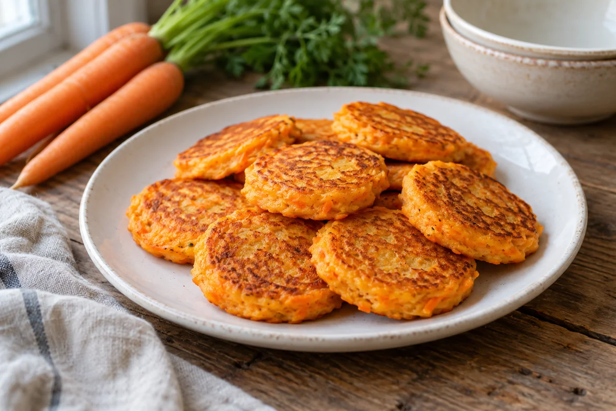 Blinis de carottes au cumin