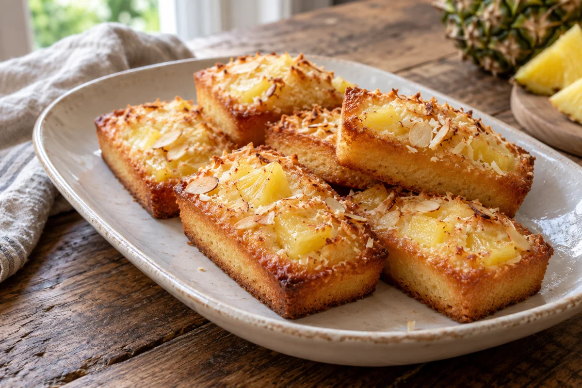 Financiers coco et ananas
