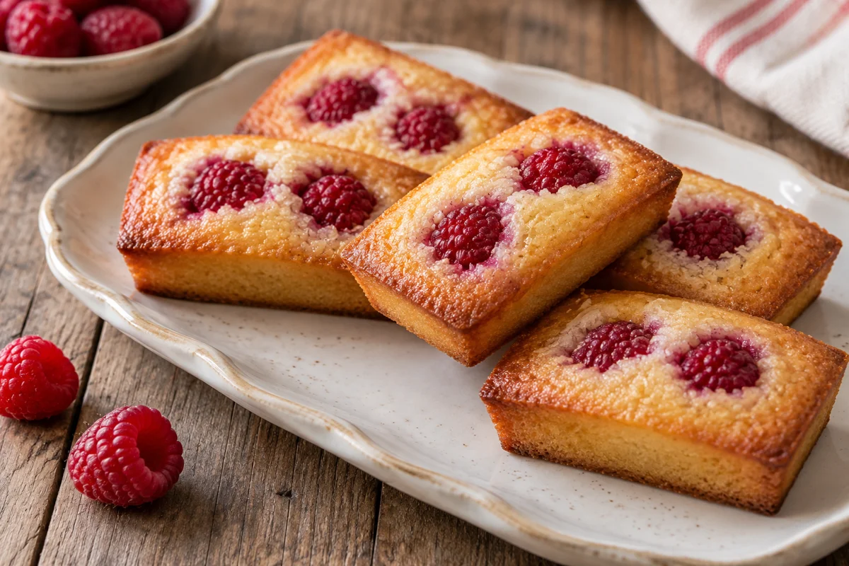 Financiers à la framboise