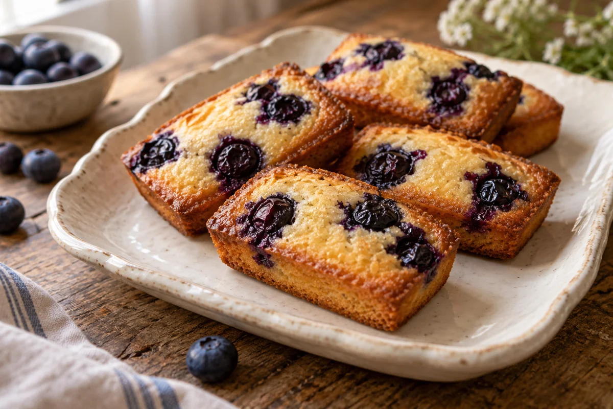 Financiers aux myrtilles
