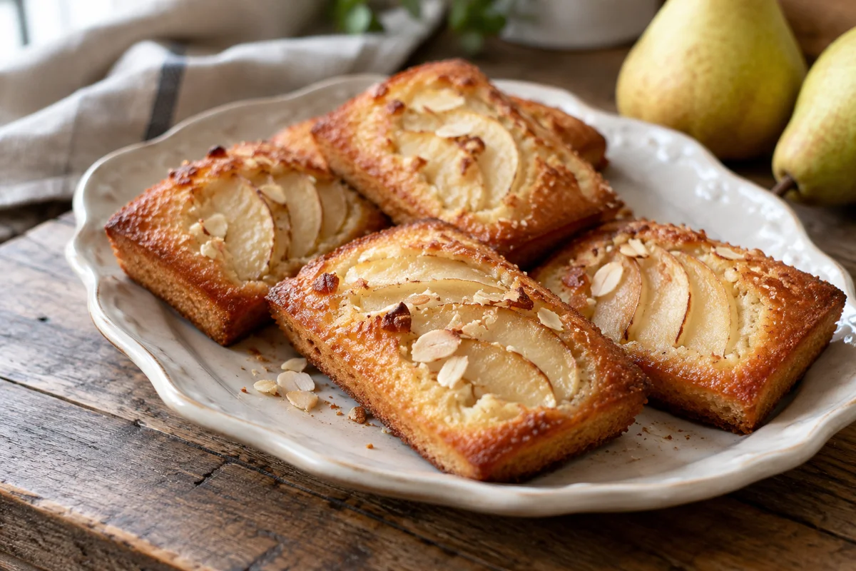 Financiers poire et amande