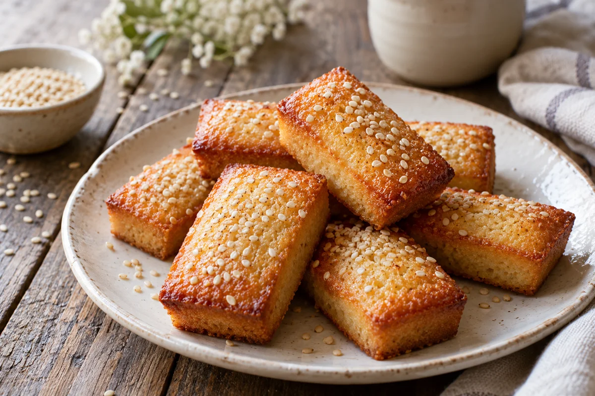 Financiers au sésame et au miel
