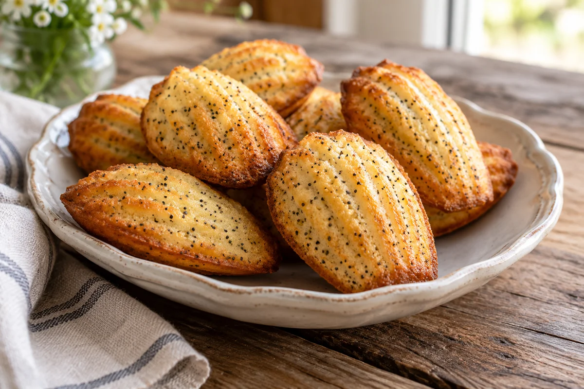 Madeleines au citron et au pavot