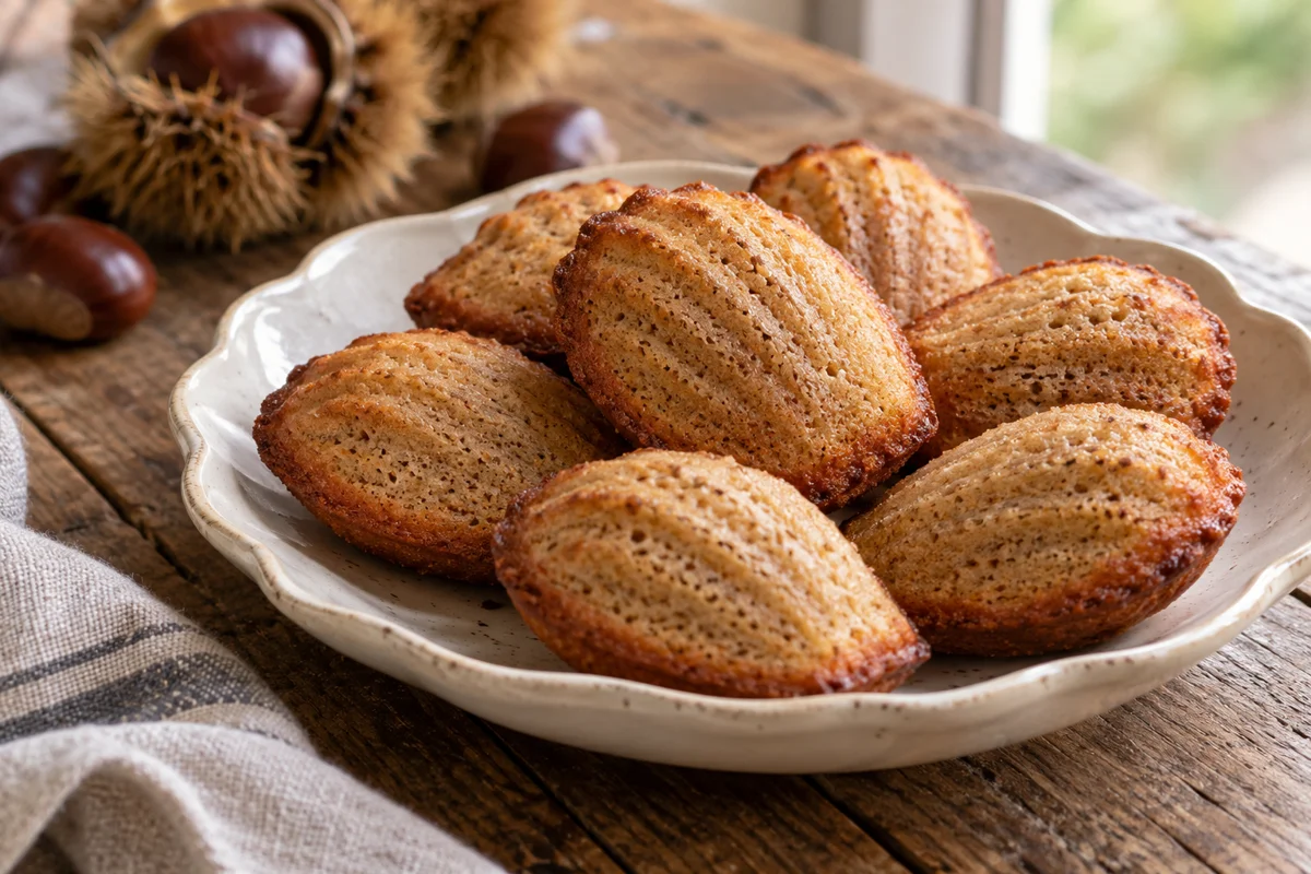 Madeleines à la farine de châtaigne