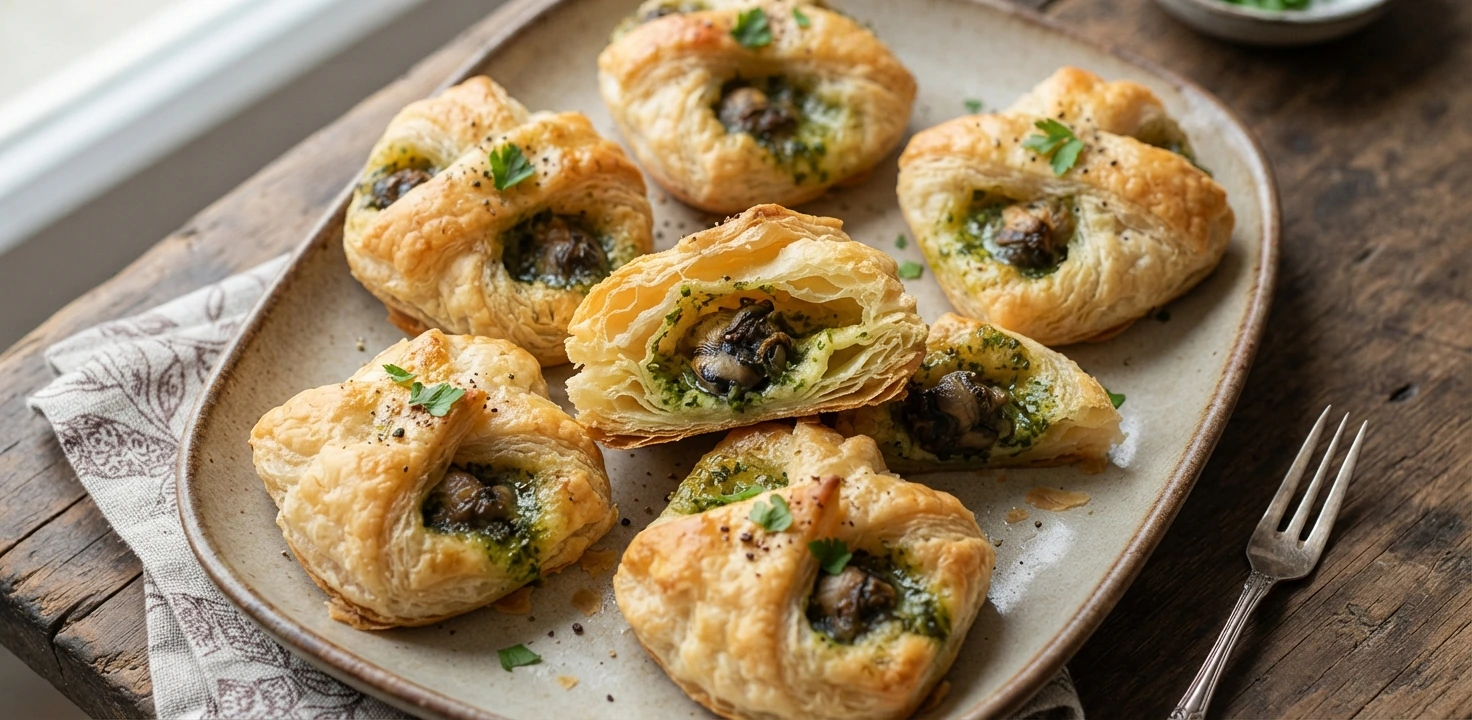 Feuilletés aux escargots