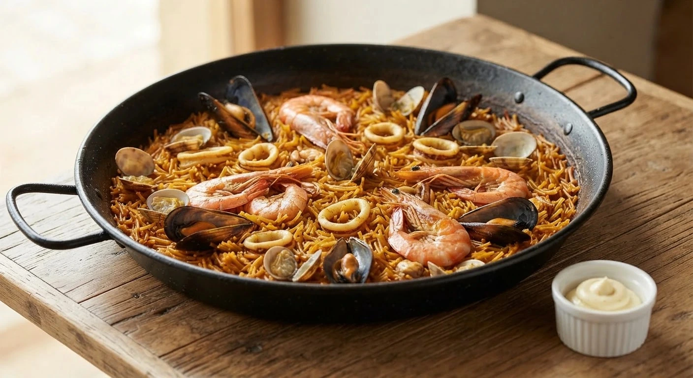 Fideuà aux fruits de mer