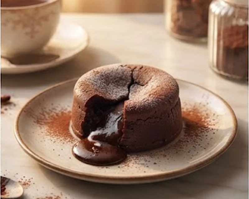 Fondant au chocolat individuel au cœur très coulant