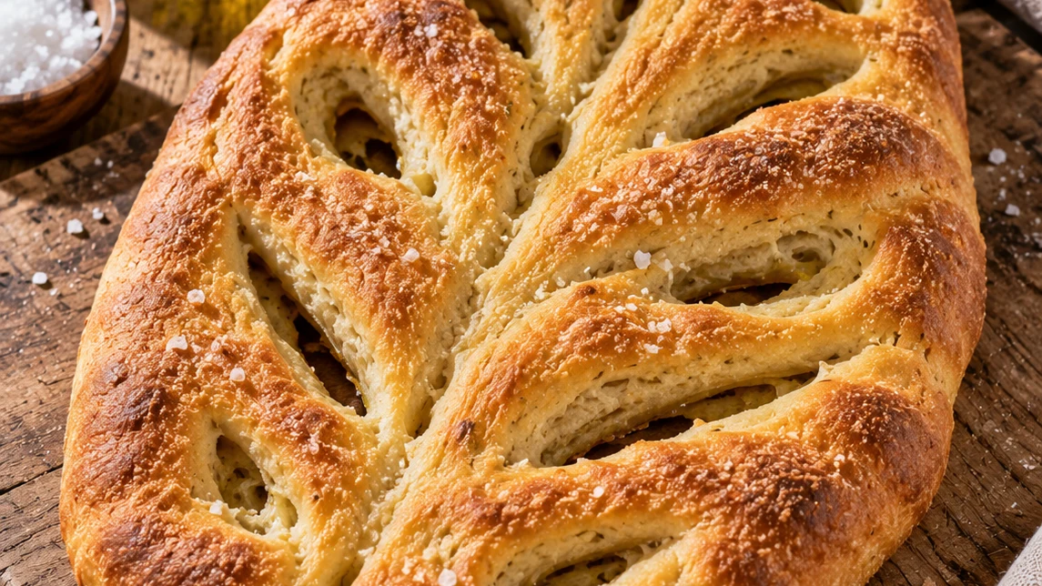 Fougasse d'Aigues-Mortes — photographie du plat