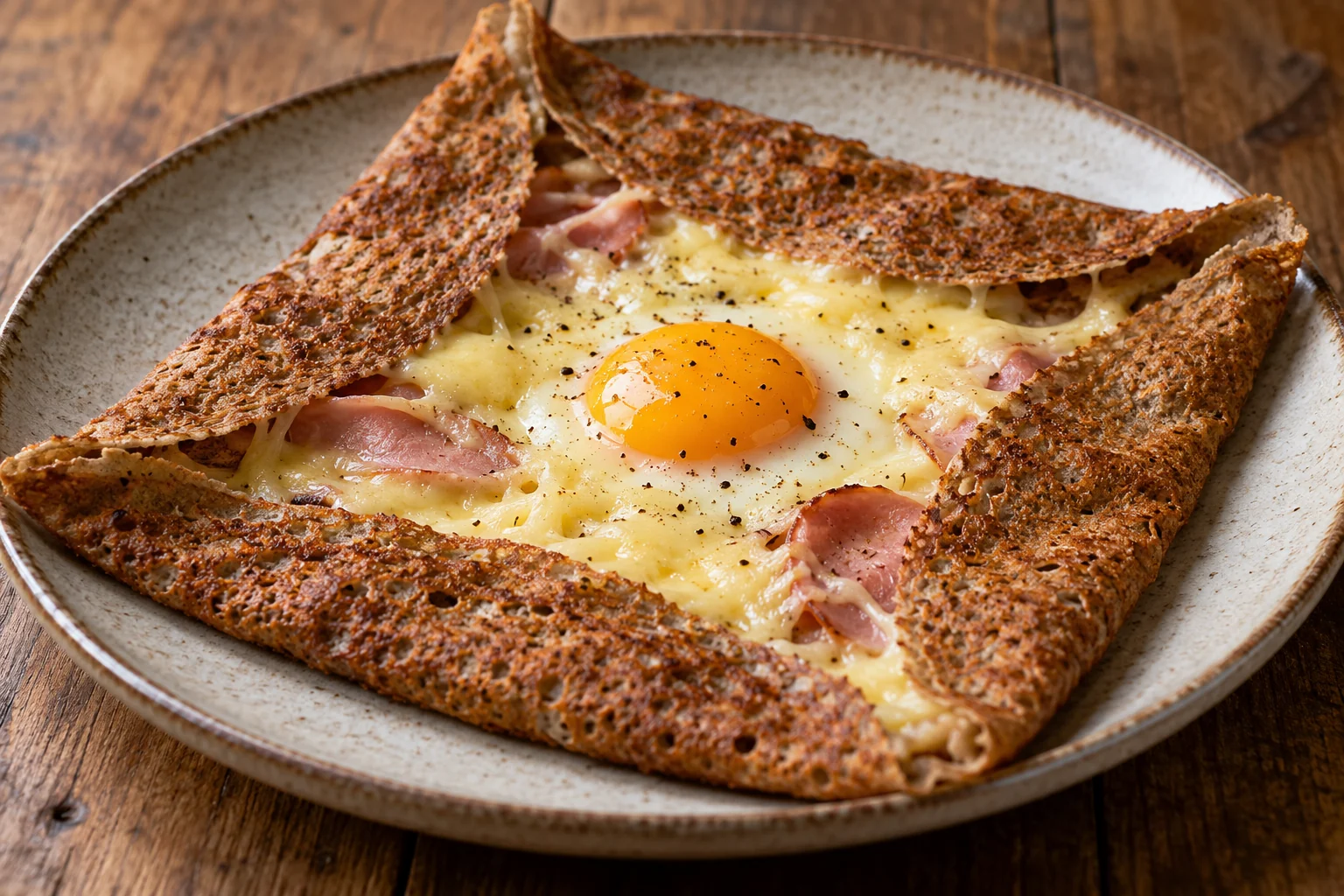 Galette complète au comté