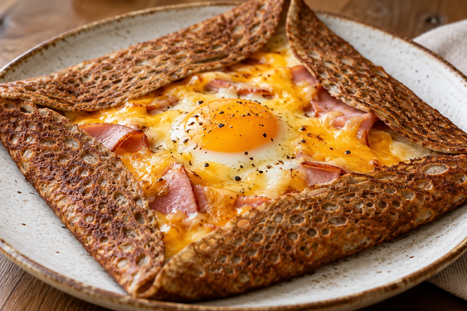 Galette complète au cheddar