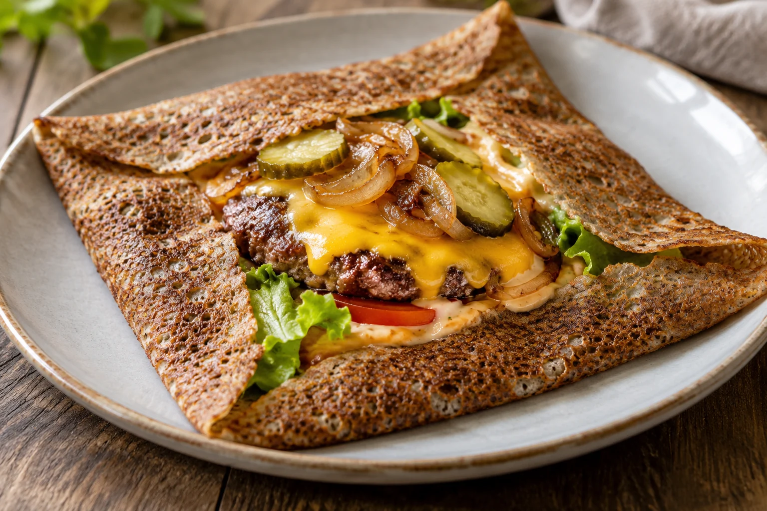Galette façon cheeseburger