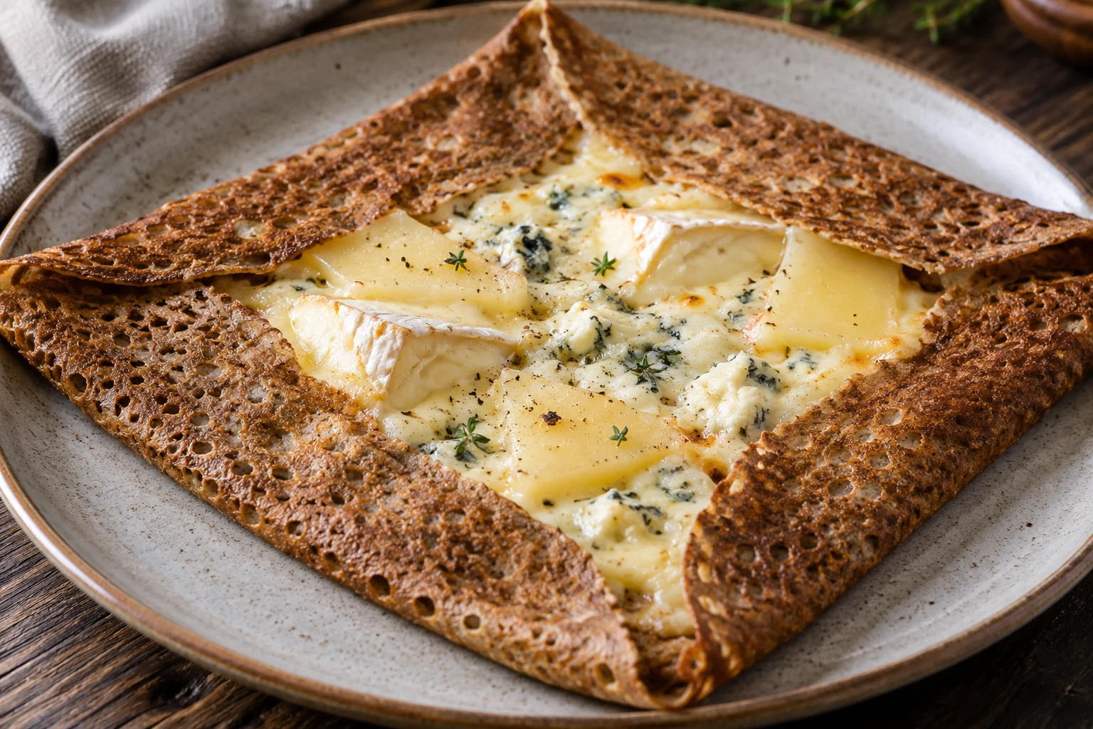 Galette aux quatre fromages