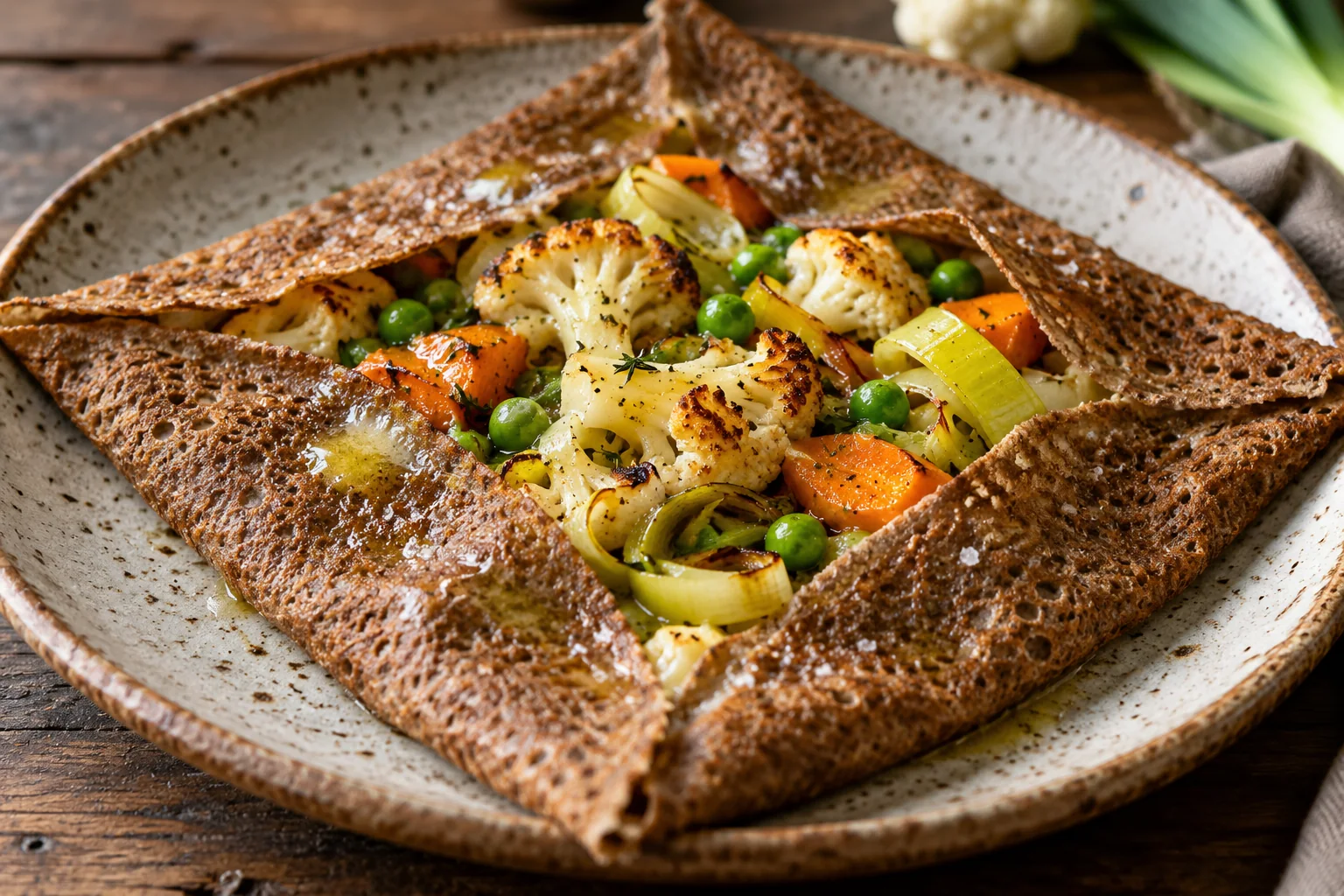 Galette aux légumes bretons et au beurre demi-sel