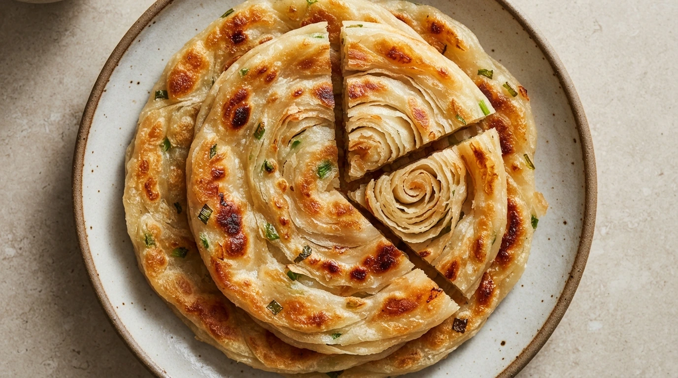 Galettes chinoises aux oignons nouveaux
