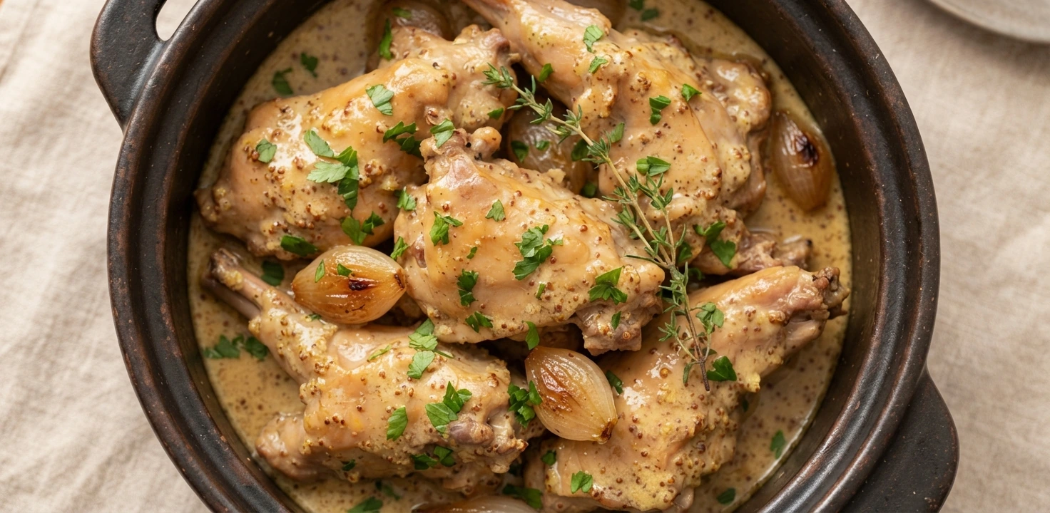 Lapin à la moutarde