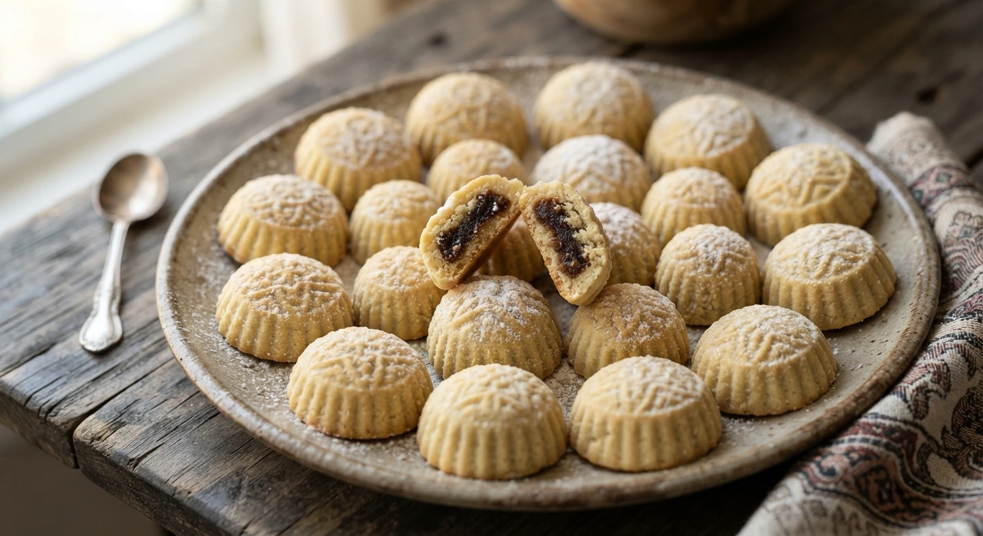 Biscuits libanais fourrés aux dattes