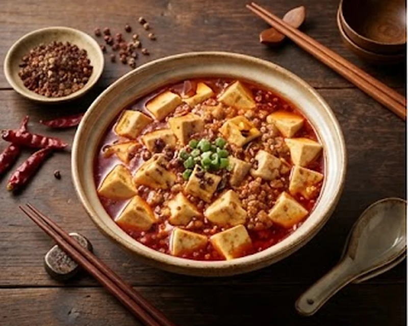 Mapo tofu — photographie du plat